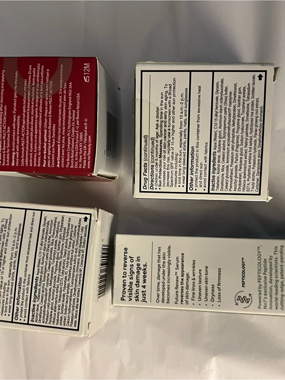 No. 7 skin care bundle (4 products) Brand new in boxes